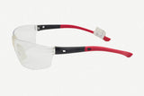 Safety Eye Glass Wear Clear & Red Sides