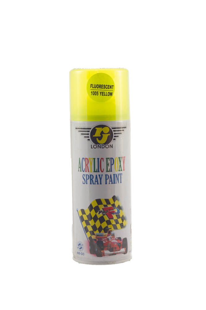 RJ London Acrylic Epoxy Spray Paint (1005 Fluorescent Yellow)