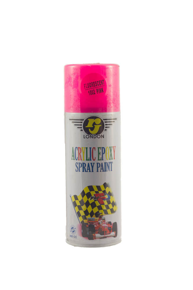 RJ London Acrylic Epoxy Spray Paint (1002 Fluorescent Pink)